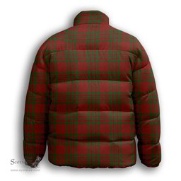 ScotsTee Shop Scottish Livingstone 2 Premium Tartan Collar Down Jacket Winter White Duck Down Plaid