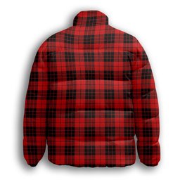 ScotsTee Shop Scottish McLeod of Raasay Modern Premium Tartan Collar Down Jacket Winter White Duck Down Plaid