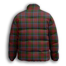 ScotsTee Shop Scottish Wilsons 043 Premium Tartan Collar Down Jacket Winter White Duck Down Plaid