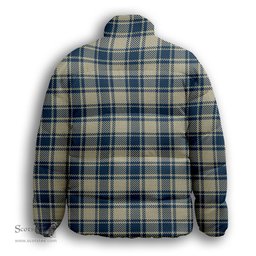 ScotsTee Shop Scottish MacMugen Premium Tartan Collar Down Jacket Winter White Duck Down Plaid