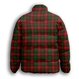 ScotsTee Shop Scottish Nisbet Premium Tartan Collar Down Jacket Winter White Duck Down Plaid