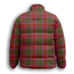 ScotsTee Shop Scottish Shaw of Tordarroch Ancient Premium Tartan Collar Down Jacket Winter White Duck Down Plaid