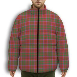 ScotsTee Shop Scottish Shaw of Tordarroch Ancient Premium Tartan Collar Down Jacket Winter White Duck Down Plaid