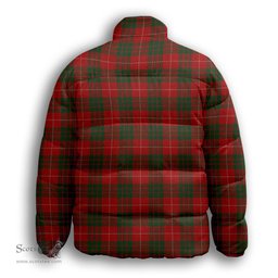 ScotsTee Shop Scottish MacGregor of Balquhidder Premium Tartan Collar Down Jacket Winter White Duck Down Plaid