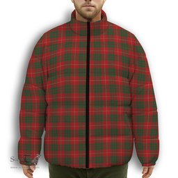 ScotsTee Shop Scottish MacGregor of Balquhidder Premium Tartan Collar Down Jacket Winter White Duck Down Plaid