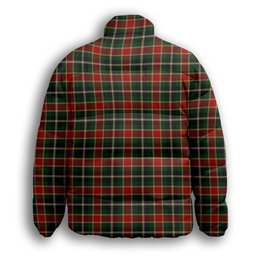 ScotsTee Shop Scottish McLachlan Hunting Modern Premium Tartan Collar Down Jacket Winter White Duck Down Plaid