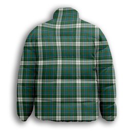 ScotsTee Shop Scottish McInnes Dress Ancient Premium Tartan Collar Down Jacket Winter White Duck Down Plaid
