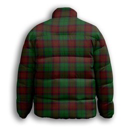 ScotsTee Shop Scottish McInery Premium Tartan Collar Down Jacket Winter White Duck Down Plaid