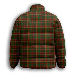 ScotsTee Shop Scottish Newfoundland CIDD 28098 Premium Tartan Collar Down Jacket Winter White Duck Down Plaid
