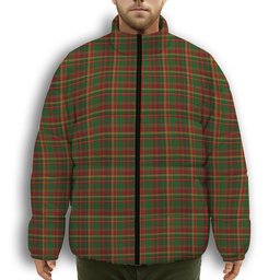 ScotsTee Shop Scottish Newfoundland CIDD 28098 Premium Tartan Collar Down Jacket Winter White Duck Down Plaid