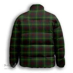 ScotsTee Shop Scottish Martin Premium Tartan Collar Down Jacket Winter White Duck Down Plaid