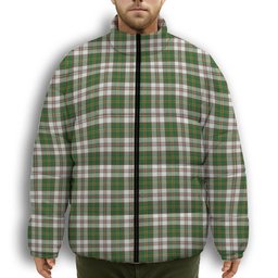 ScotsTee Shop Scottish Hay Dress Ancient Premium Tartan Collar Down Jacket Winter White Duck Down Plaid
