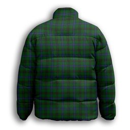 ScotsTee Shop Scottish McKendrick Premium Tartan Collar Down Jacket Winter White Duck Down Plaid