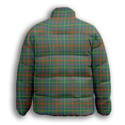 ScotsTee Shop Scottish MacKintosh Hunting Ancient Premium Tartan Collar Down Jacket Winter White Duck Down Plaid