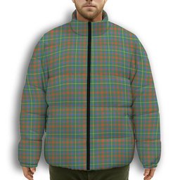 ScotsTee Shop Scottish MacKintosh Hunting Ancient Premium Tartan Collar Down Jacket Winter White Duck Down Plaid
