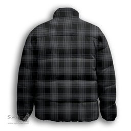 ScotsTee Shop Scottish Stewart Mourning Originaux Ancient Clan Premium Tartan Collar Down Jacket Winter White Duck Down Plaid