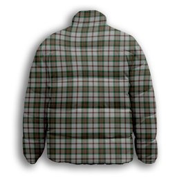 ScotsTee Shop Scottish Scott Dress 2 Premium Tartan Collar Down Jacket Winter White Duck Down Plaid