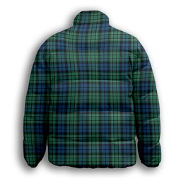 ScotsTee Shop Scottish MacCallum Ancient SC Premium Tartan Collar Down Jacket Winter White Duck Down Plaid