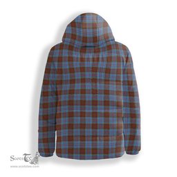 ScotsTee Shop Scottish Anderson Modern Crest Tartan Down Jacket Winter White Duck Down Plaid