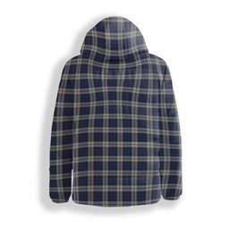 ScotsTee Shop Scottish Baird Dress Crest Tartan Down Jacket Winter White Duck Down Plaid