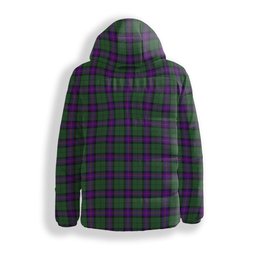 ScotsTee Shop Scottish Armstrong Modern Crest Tartan Down Jacket Winter White Duck Down Plaid