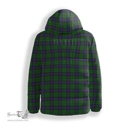 ScotsTee Shop Scottish Armstrong Crest Tartan Down Jacket Winter White Duck Down Plaid