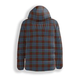 ScotsTee Shop Scottish Anderson MacGregor Hastie 1 Crest Tartan Down Jacket Winter White Duck Down Plaid