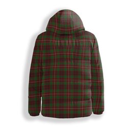 ScotsTee Shop Scottish Ainslie 2 Crest Tartan Down Jacket Winter White Duck Down Plaid