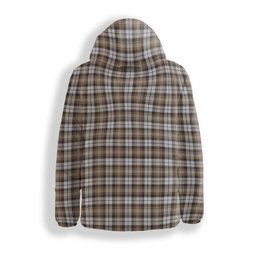 ScotsTee Shop Scottish Baillie Dress Modern Clan Crest Tartan Down Jacket Winter White Duck Down Plaid