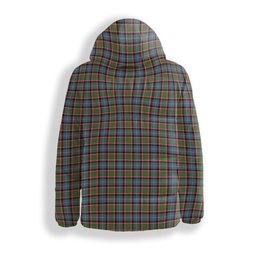 ScotsTee Shop Scottish Aikenhead Crest Tartan Down Jacket Winter White Duck Down Plaid