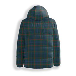 ScotsTee Shop Scottish Aiton Modern Crest Tartan Down Jacket Winter White Duck Down Plaid