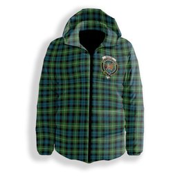 ScotsTee Shop Scottish Baillie of Polkemmet Ancient Crest Tartan Down Jacket Winter White Duck Down Plaid