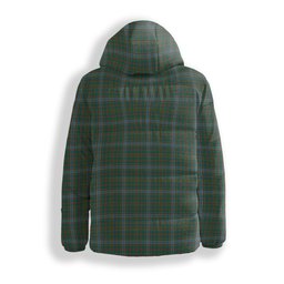 ScotsTee Shop Scottish Balfour Hunting Modern Crest Tartan Down Jacket Winter White Duck Down Plaid