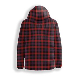 ScotsTee Shop Scottish Broun Modern Crest Tartan Down Jacket Winter White Duck Down Plaid