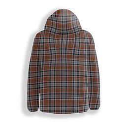 ScotsTee Shop Scottish Borthwick Dress Ancient Crest Tartan Down Jacket Winter White Duck Down Plaid