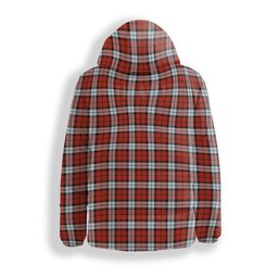 ScotsTee Shop Scottish Brodie Dress Ancient Crest Tartan Down Jacket Winter White Duck Down Plaid