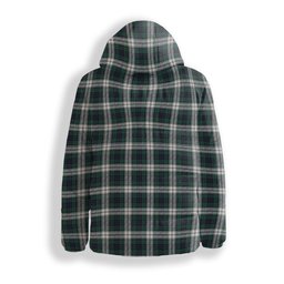 ScotsTee Shop Scottish Black Watch Dress Modern Crest Tartan Down Jacket Winter White Duck Down Plaid