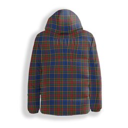 ScotsTee Shop Scottish Beattie (Beatty) Modern Crest Tartan Down Jacket Winter White Duck Down Plaid