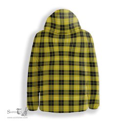 ScotsTee Shop Scottish Barclay Dress Modern Crest Tartan Down Jacket Winter White Duck Down Plaid