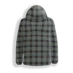 ScotsTee Shop Scottish Bell of the Borders Crest Tartan Down Jacket Winter White Duck Down Plaid