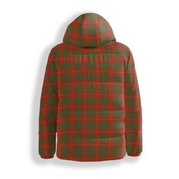 ScotsTee Shop Scottish Cameron Ancient Crest Tartan Down Jacket Winter White Duck Down Plaid