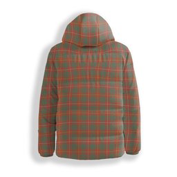 ScotsTee Shop Scottish Bruce Ancient Crest Tartan Down Jacket Winter White Duck Down Plaid
