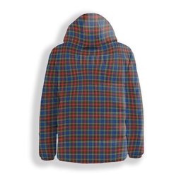 ScotsTee Shop Scottish Bethune Crest Tartan Down Jacket Winter White Duck Down Plaid