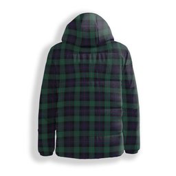 ScotsTee Shop Scottish Blair Modern Crest Tartan Down Jacket Winter White Duck Down Plaid