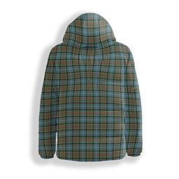 ScotsTee Shop Scottish Caldwell Crest Tartan Down Jacket Winter White Duck Down Plaid