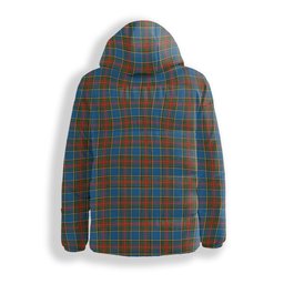 ScotsTee Shop Scottish Bethune Ancient Crest Tartan Down Jacket Winter White Duck Down Plaid