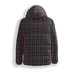 ScotsTee Shop Scottish Cameron Highlanders of Ottawa Crest Tartan Down Jacket Winter White Duck Down Plaid