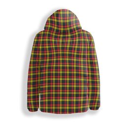 ScotsTee Shop Scottish Dewar Crest Tartan Down Jacket Winter White Duck Down Plaid