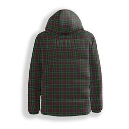 ScotsTee Shop Scottish Crosby Crest Tartan Down Jacket Winter White Duck Down Plaid