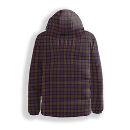 ScotsTee Shop Scottish Donald Modern Crest Tartan Down Jacket Winter White Duck Down Plaid